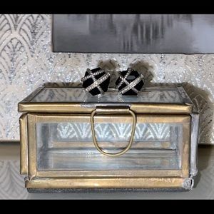 David Yurman Black Onyx & Diamond Earrings